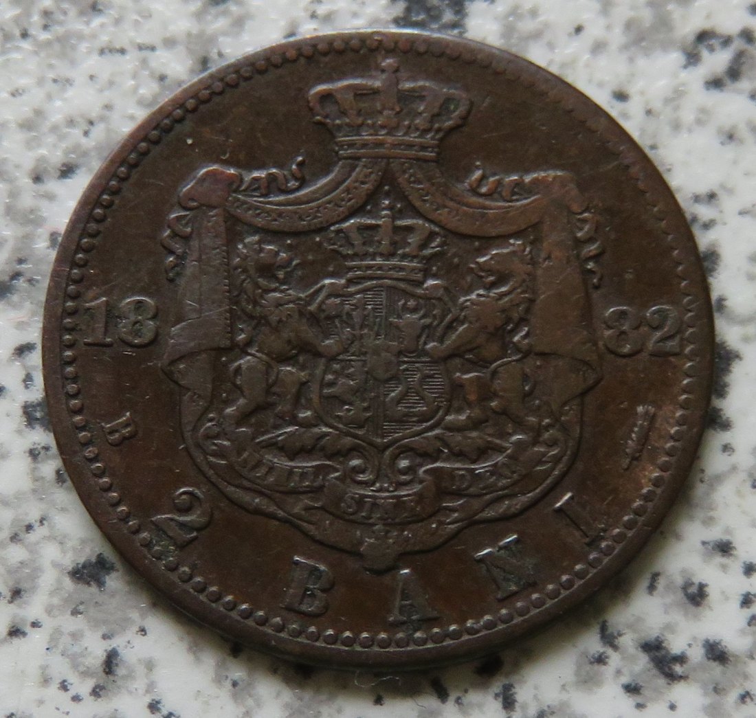  Rumänien 2 Bani 1882   