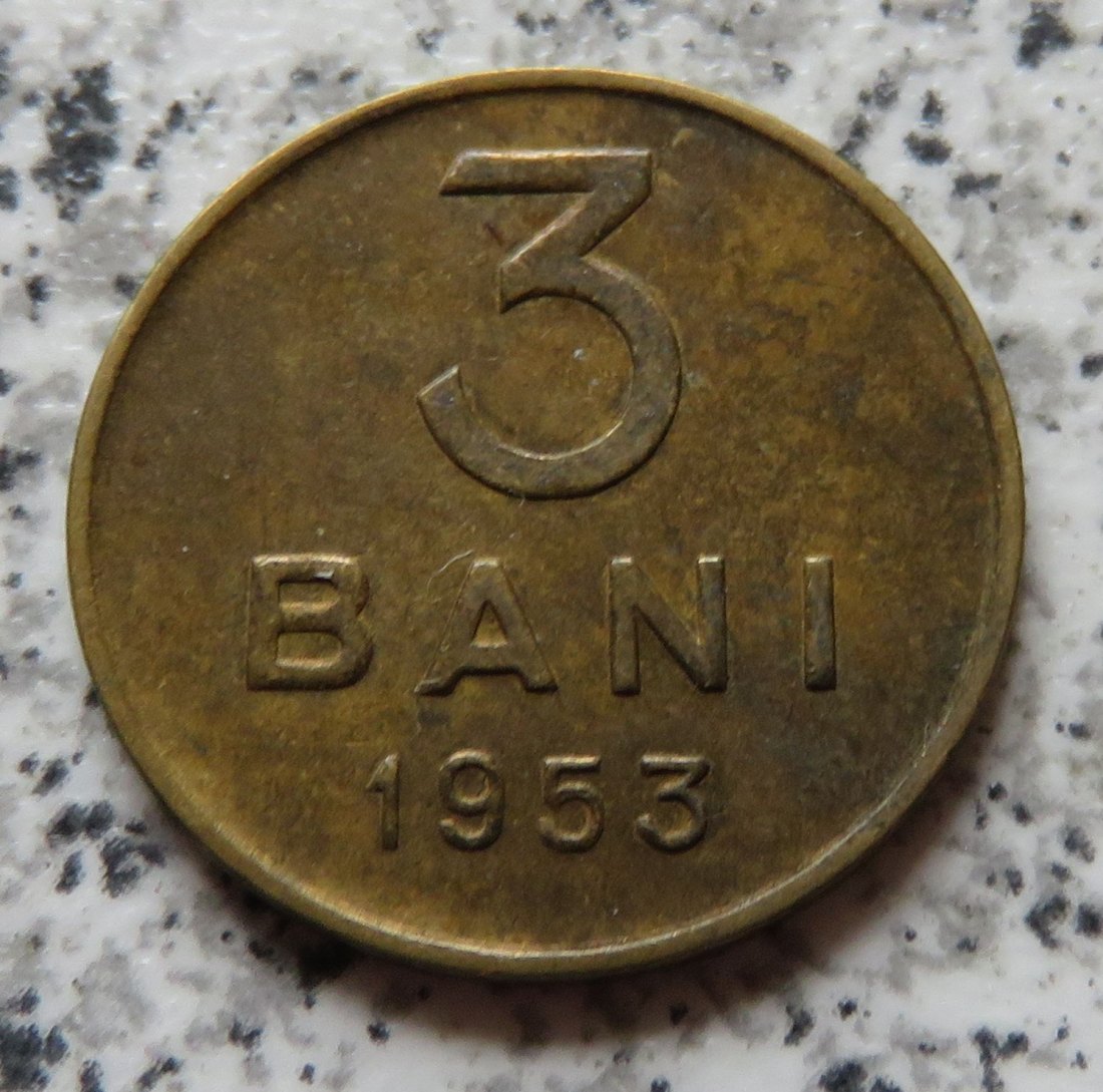  Rumänien 3 Bani 1953   