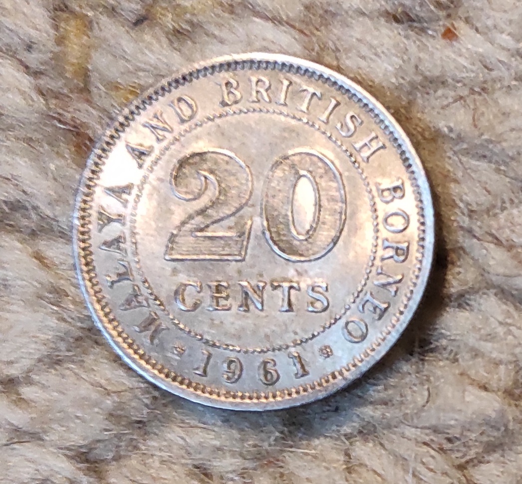  Malaya und British Borneo 20 Cents 1961   