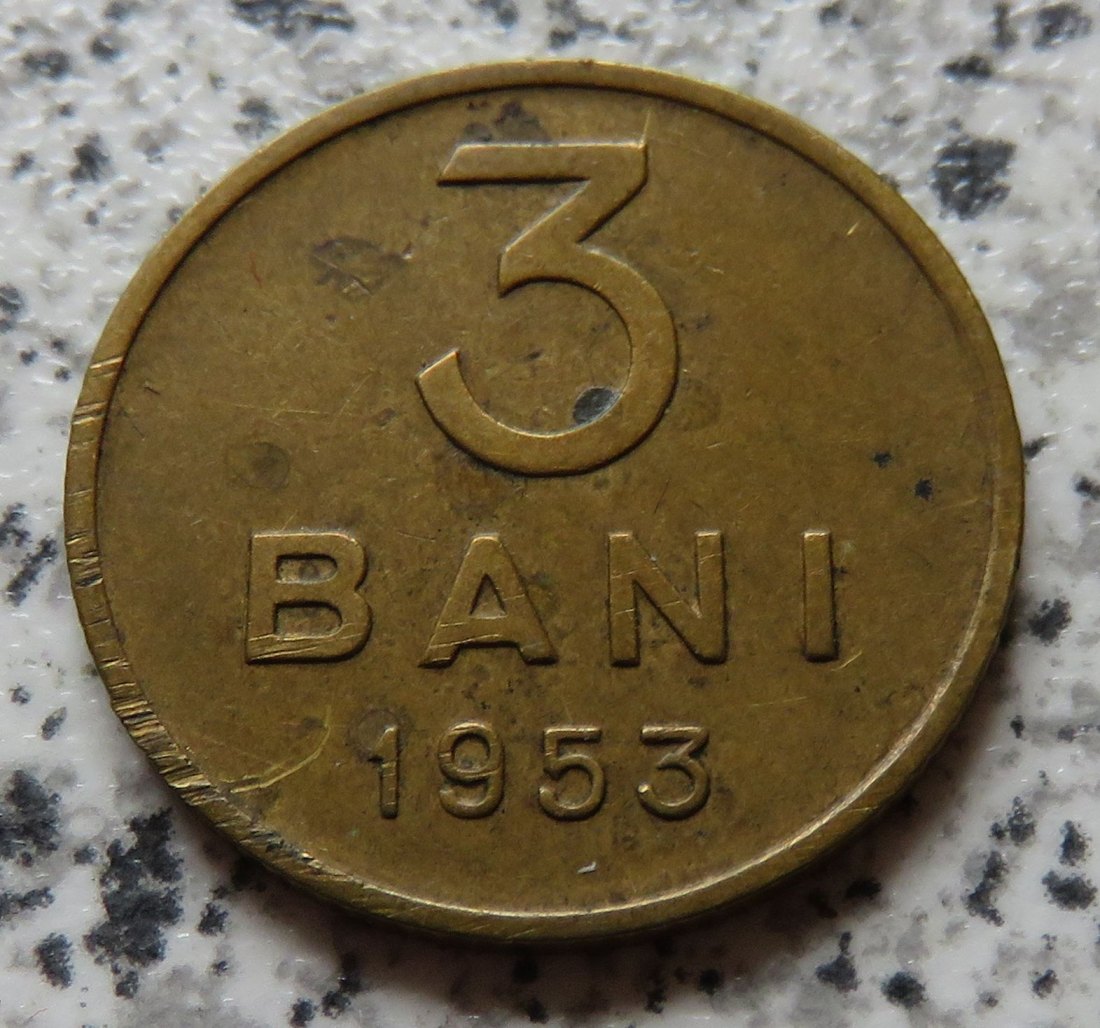  Rumänien 3 Bani 1953   
