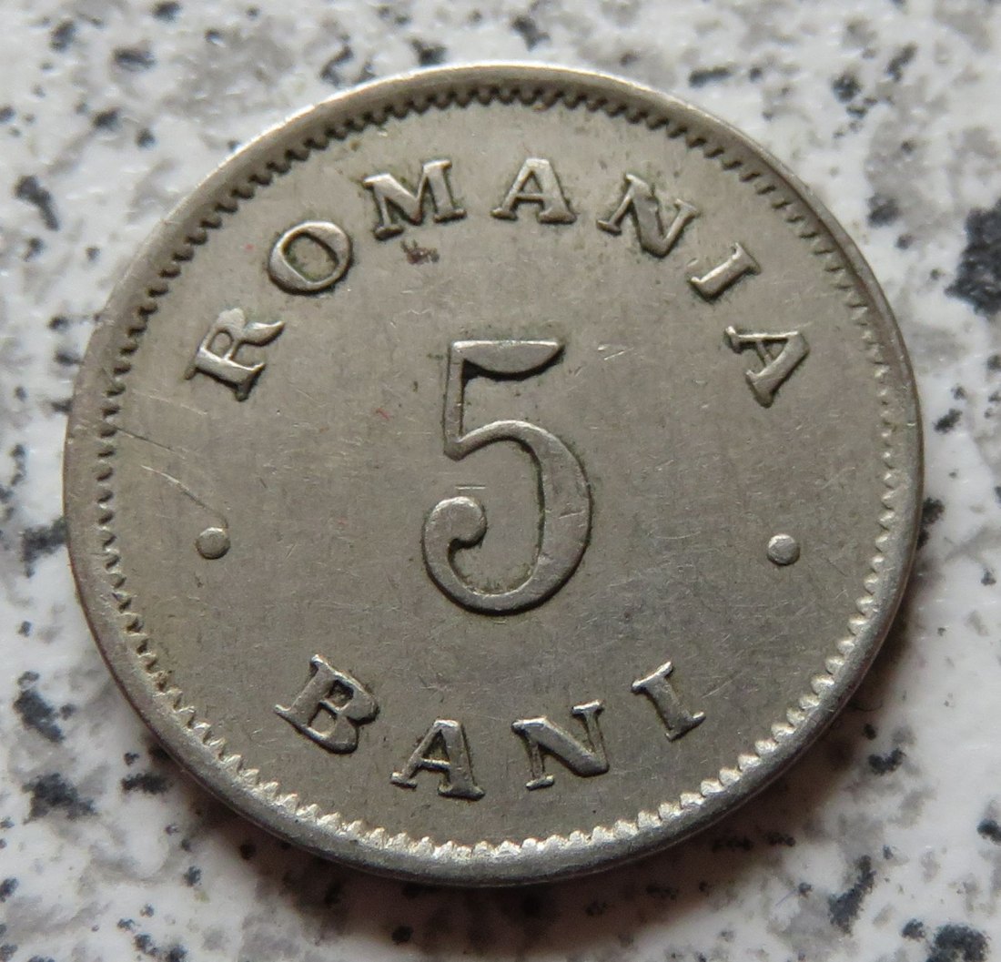  Rumänien 5 Bani 1900   