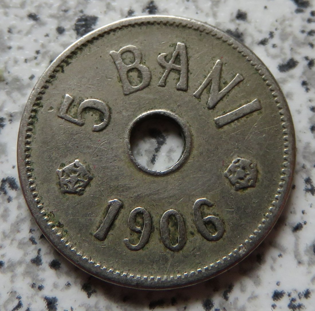 Rumänien 5 Bani 1906   