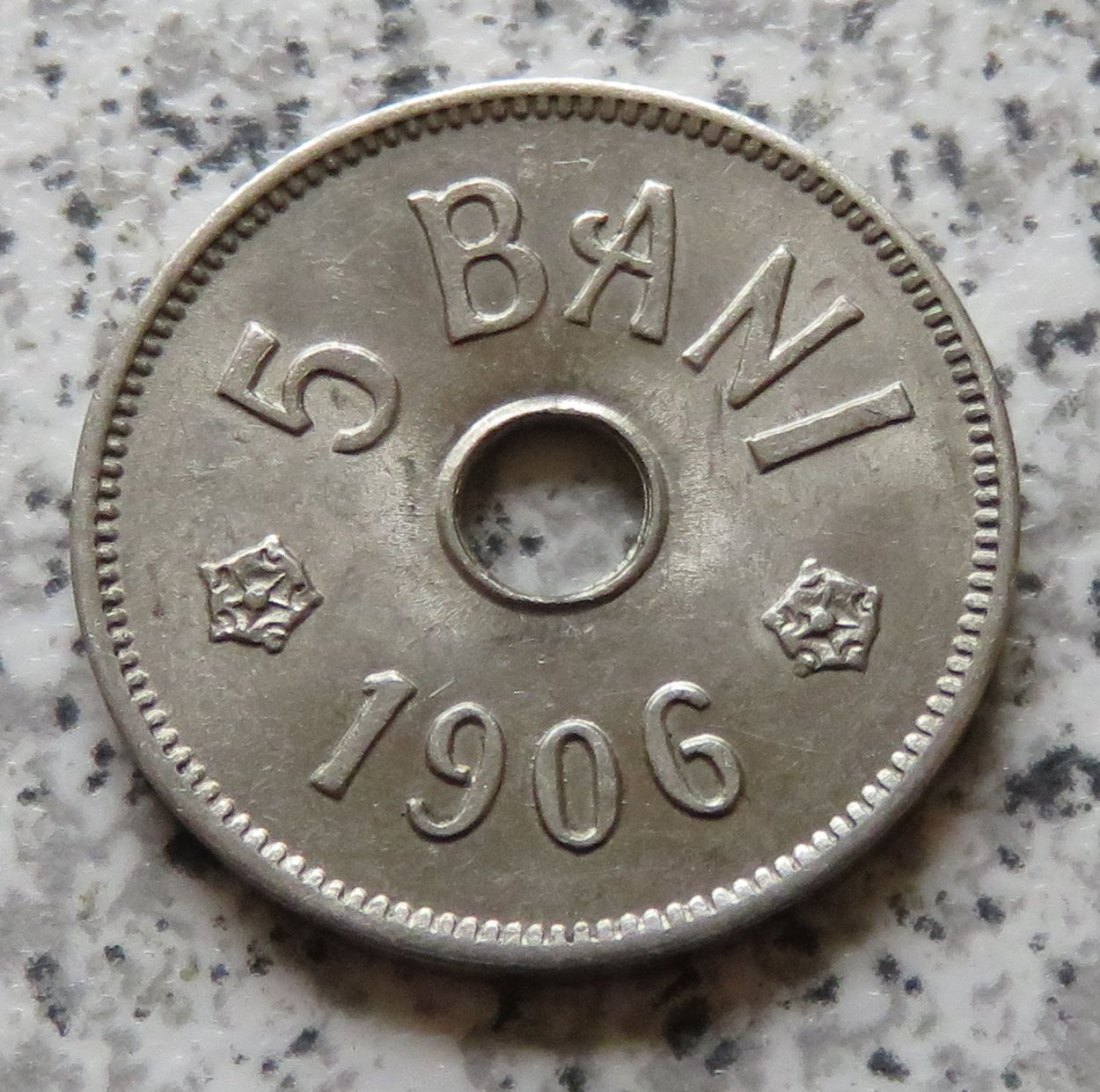  Rumänien 5 Bani 1906 J   