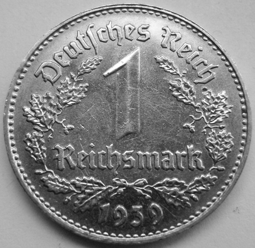  3. Reich, 1 RM 1939 B   