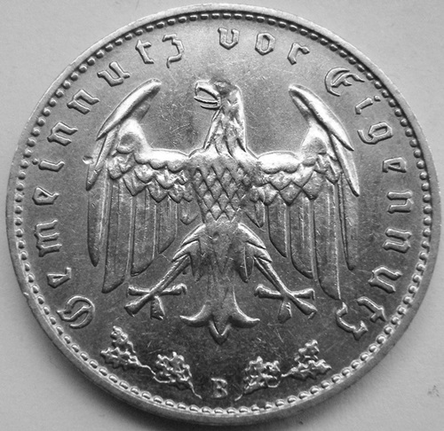  3. Reich, 1 RM 1939 B   