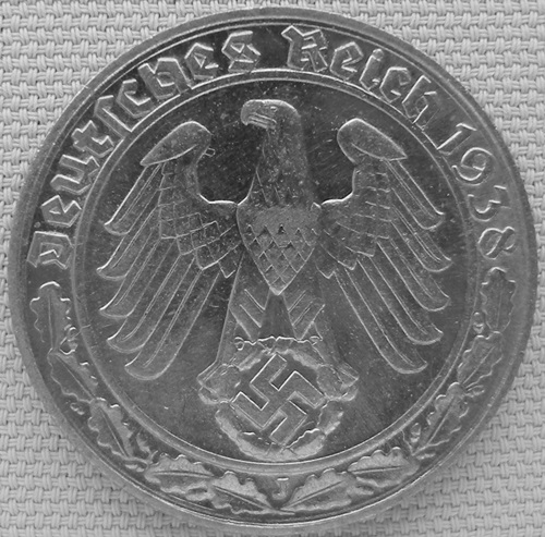  3. Reich, 50 Rpf 1938 J   