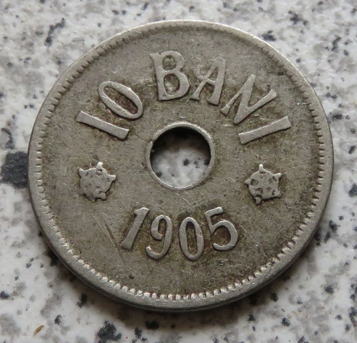  Rumänien 10 Bani 1905   