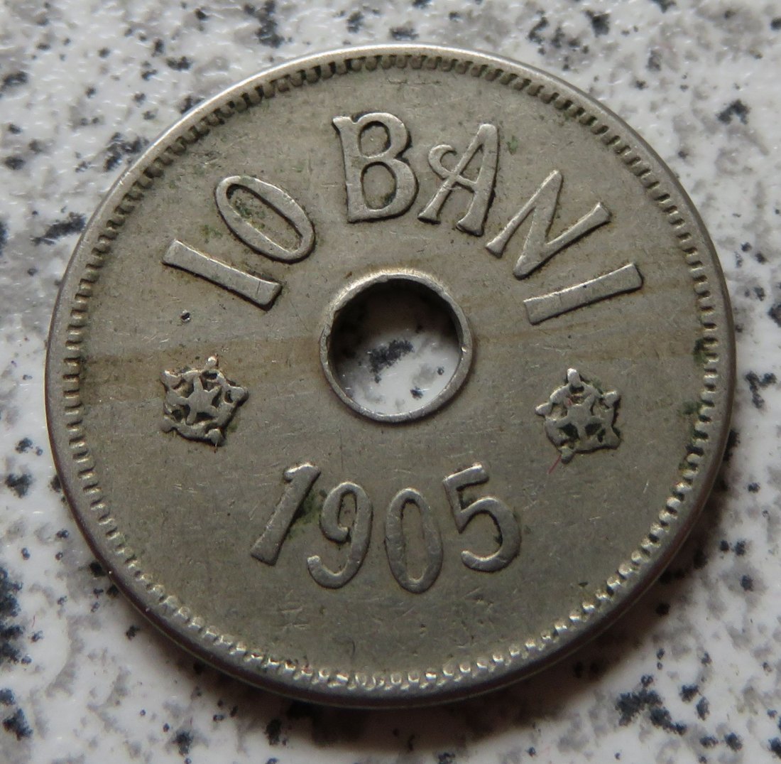  Rumänien 10 Bani 1905   