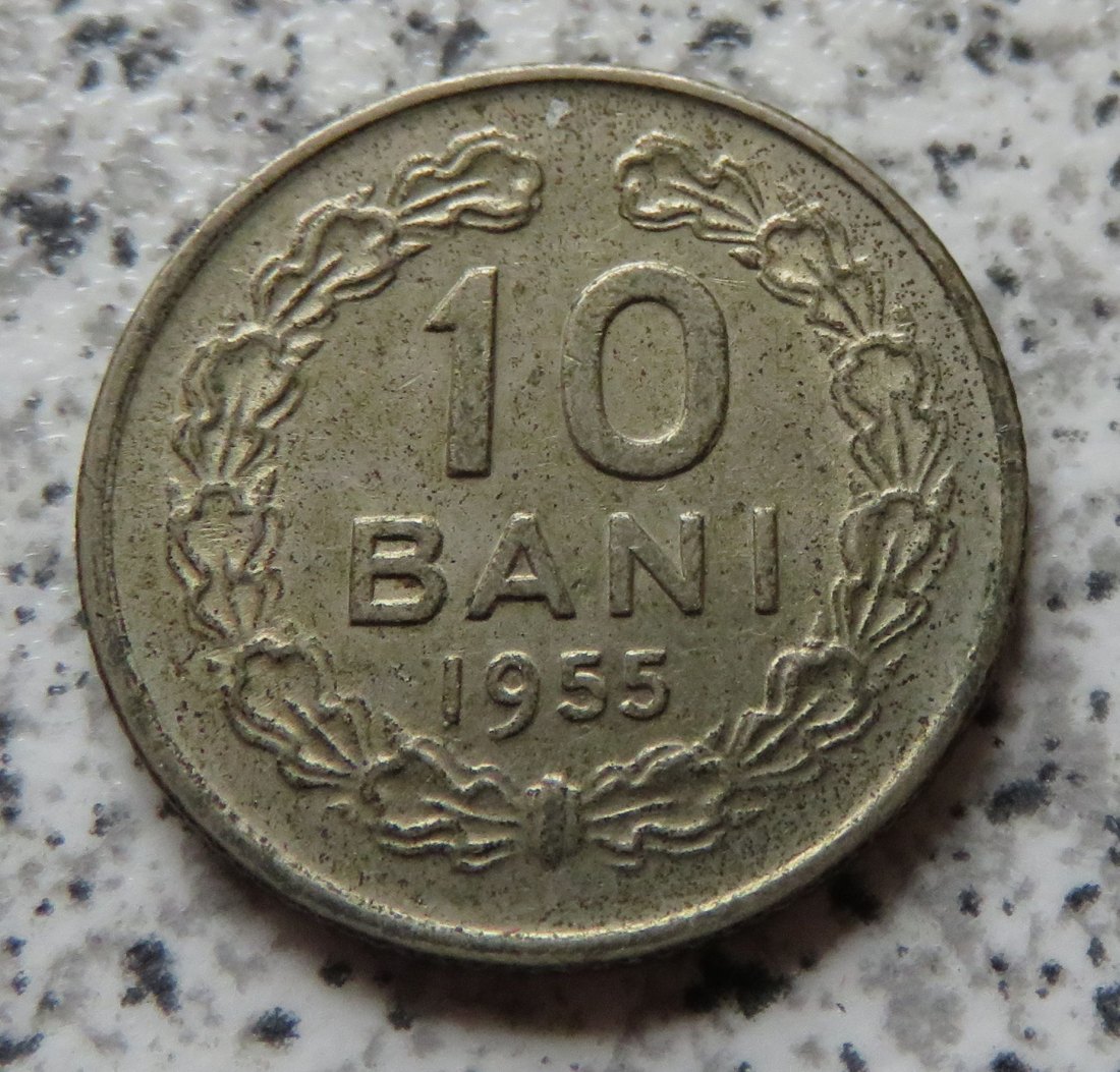 Rumänien 10 Bani 1955   