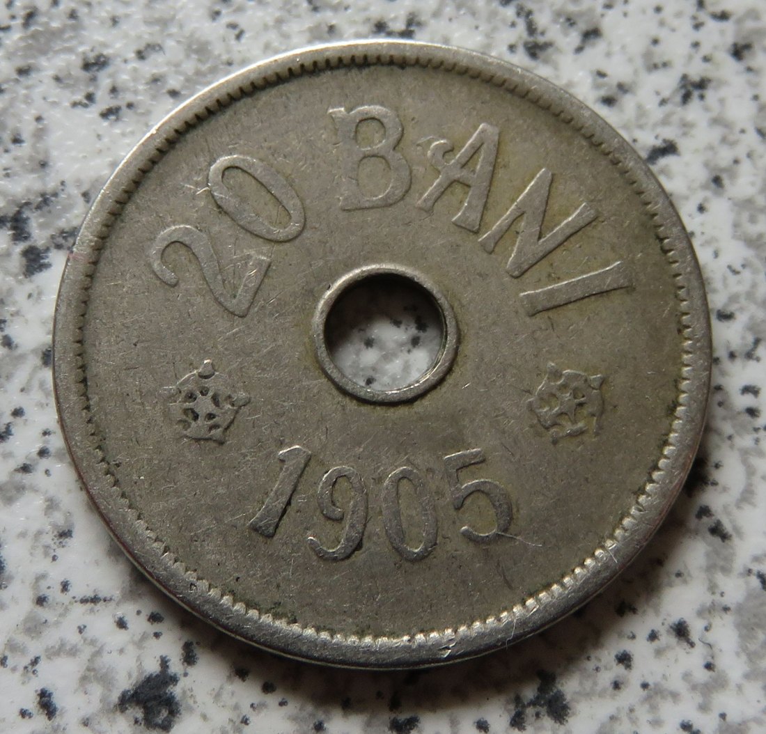  Rumänien 20 Bani 1905   