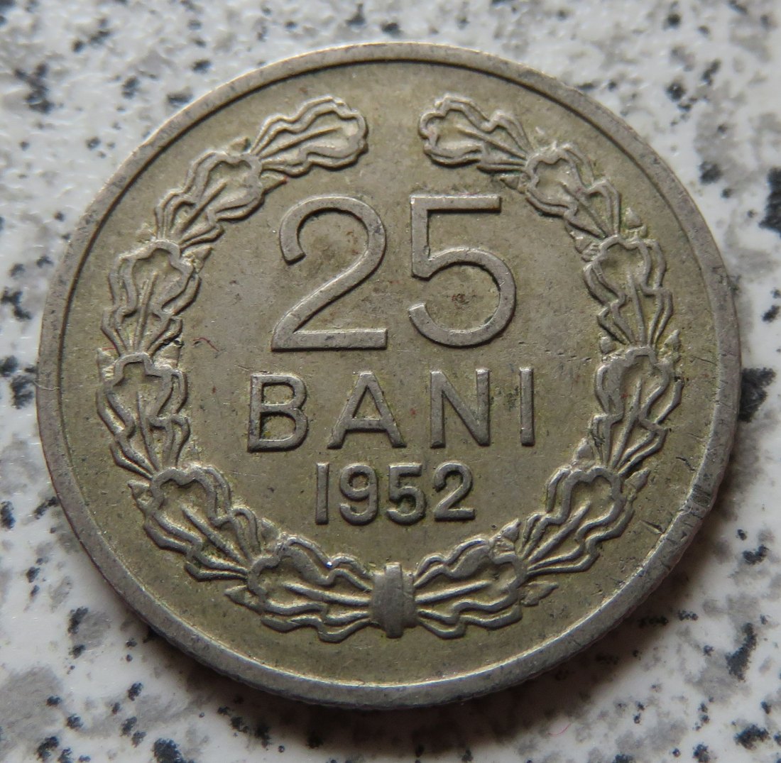  Rumänien 25 Bani 1952   