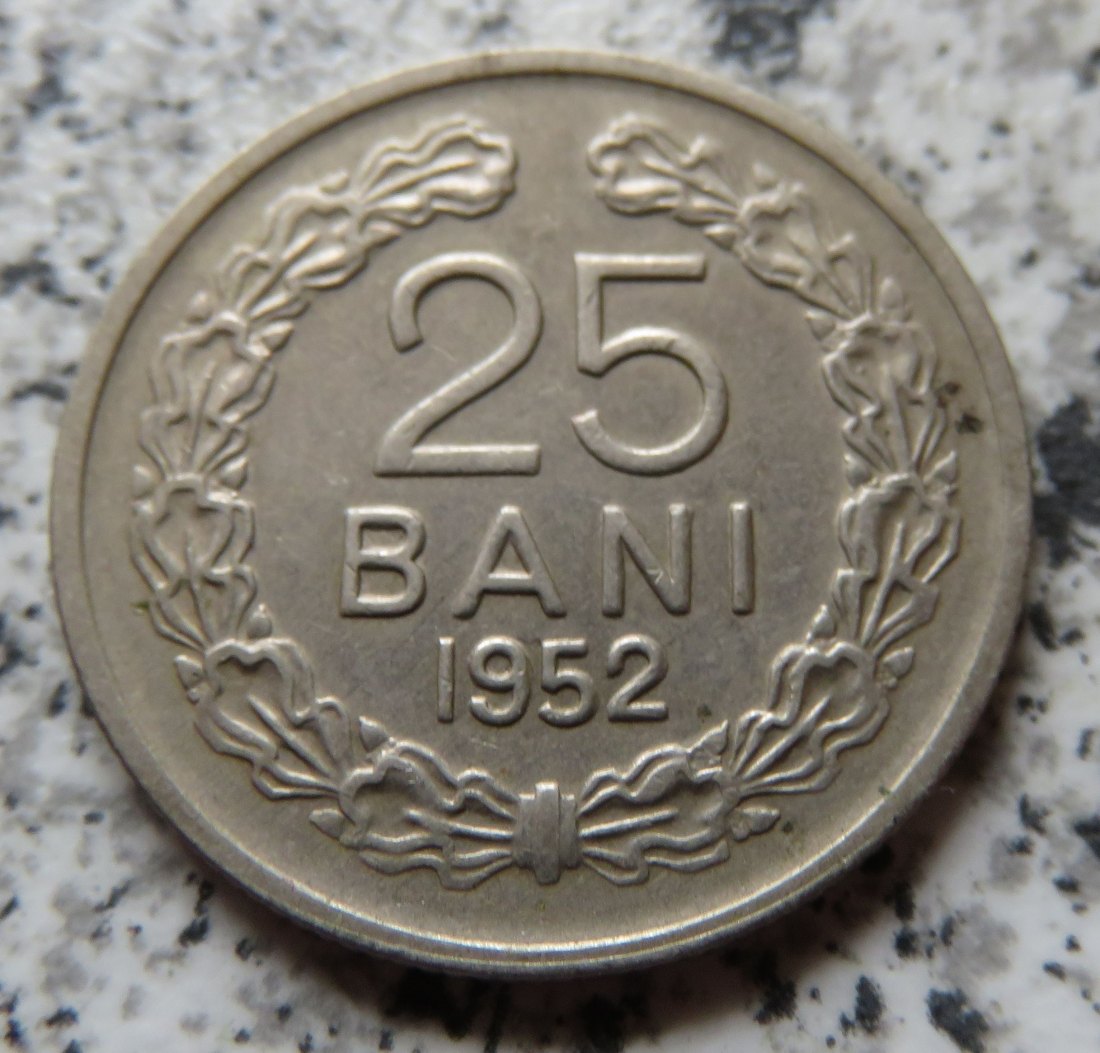  Rumänien 25 Bani 1952   
