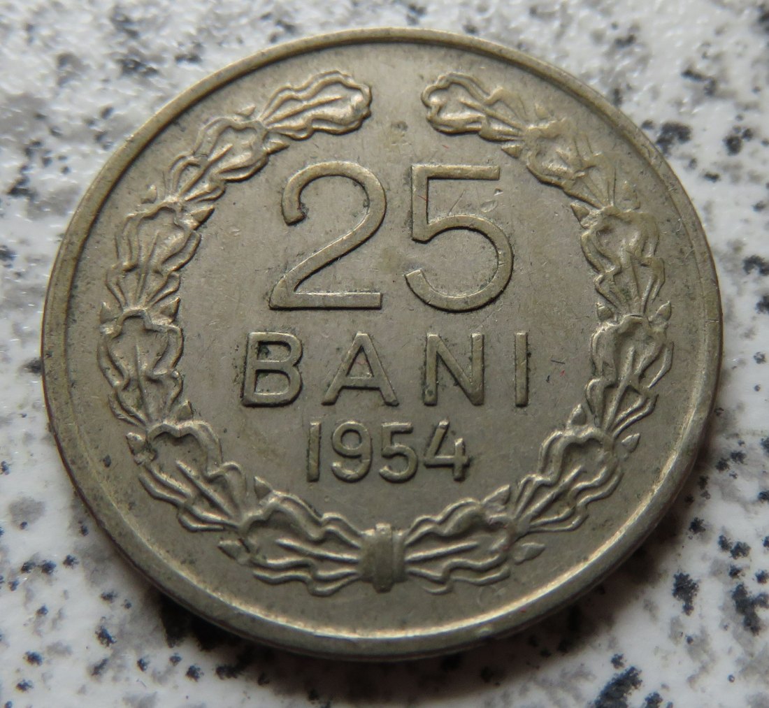  Rumänien 25 Bani 1954   