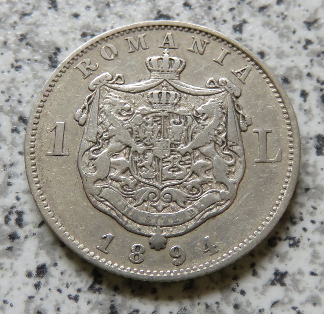  Rumänien 1 Leu 1894   