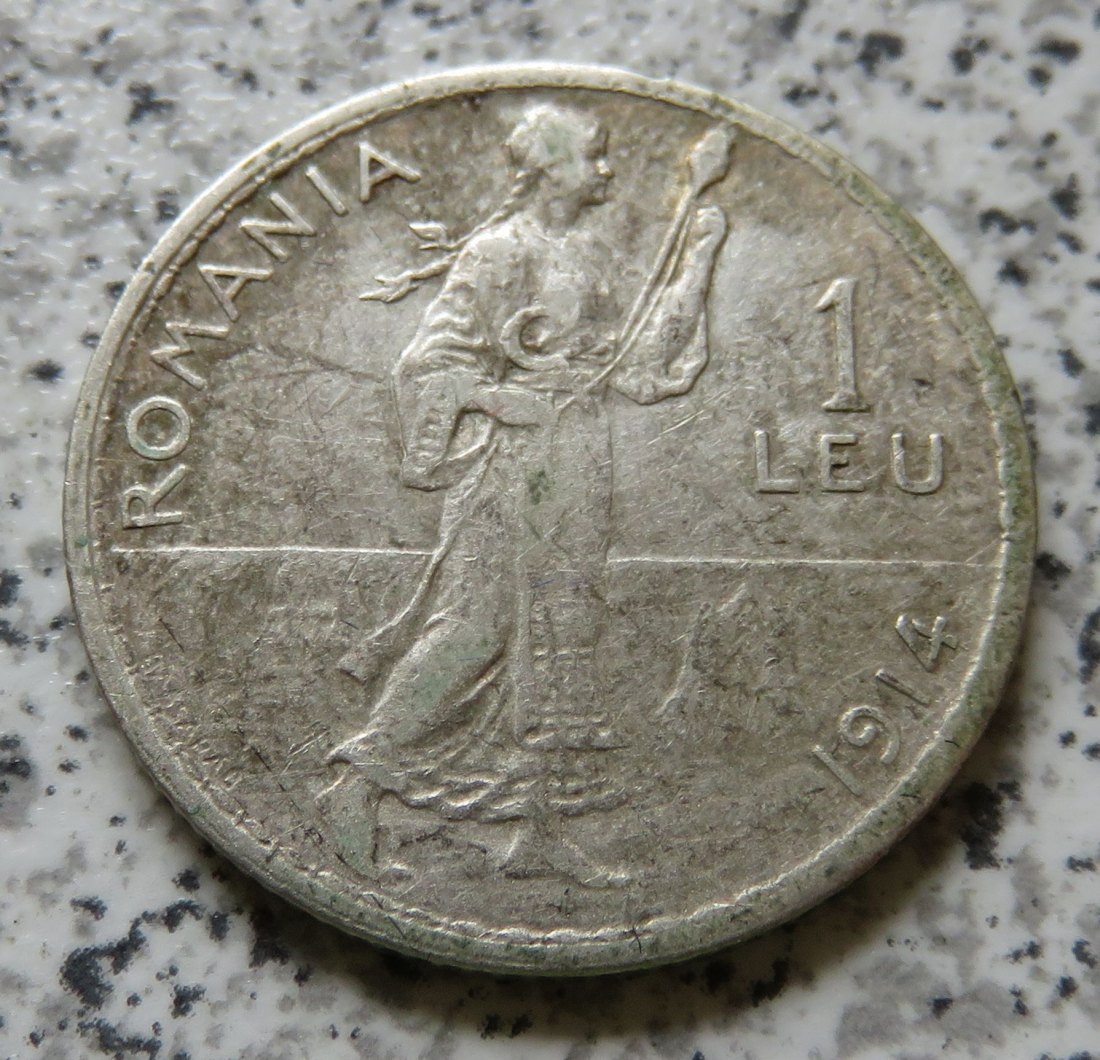  Rumänien 1 Leu 1914   