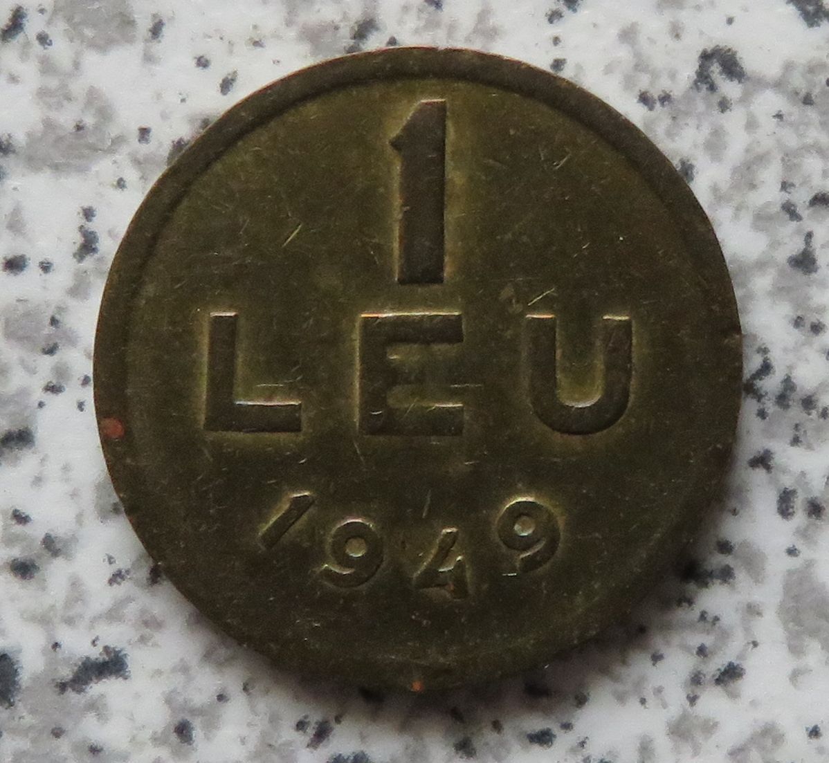  Rumänien 1 Leu 1949   