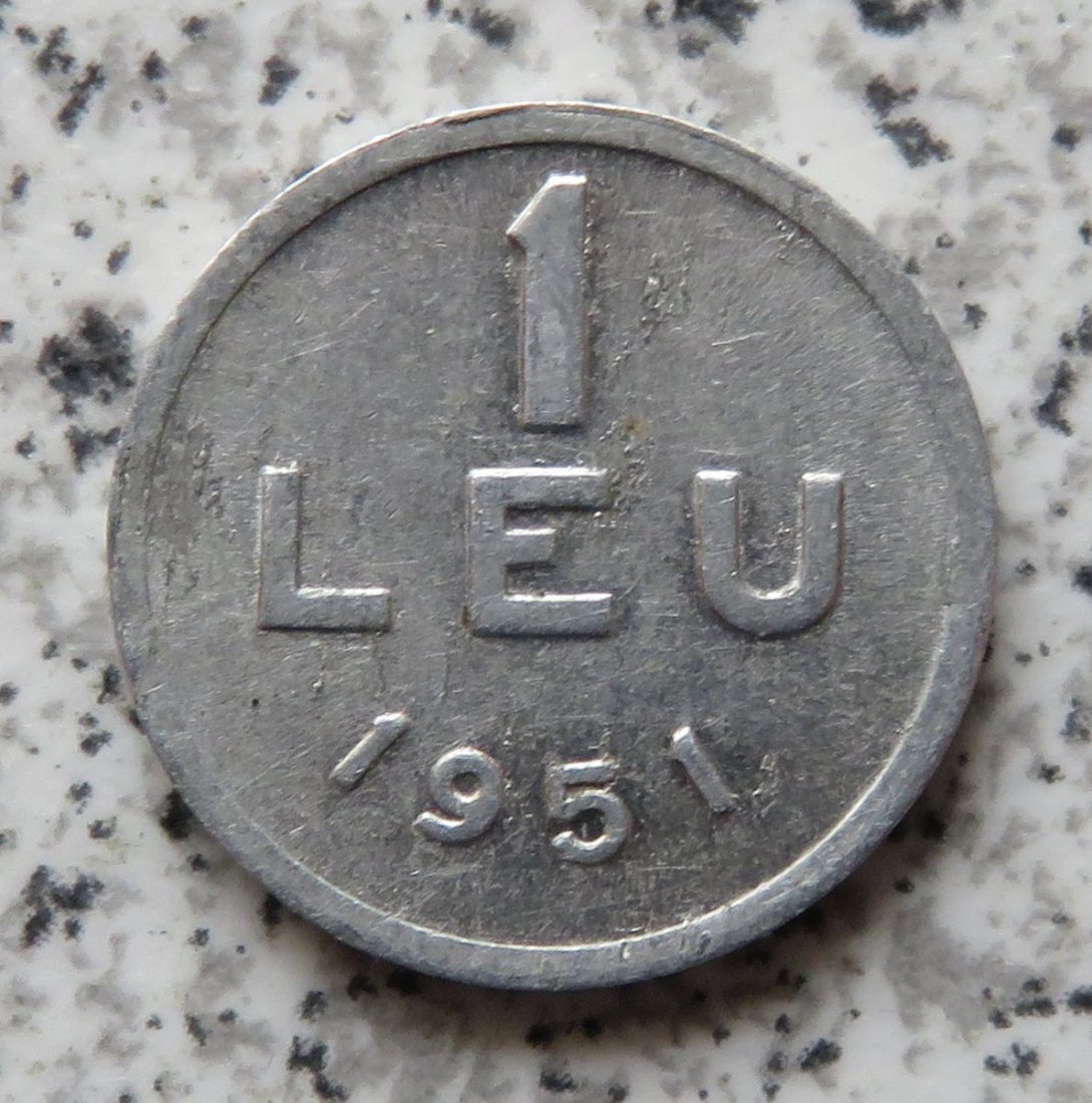  Rumänien 1 Leu 1951   