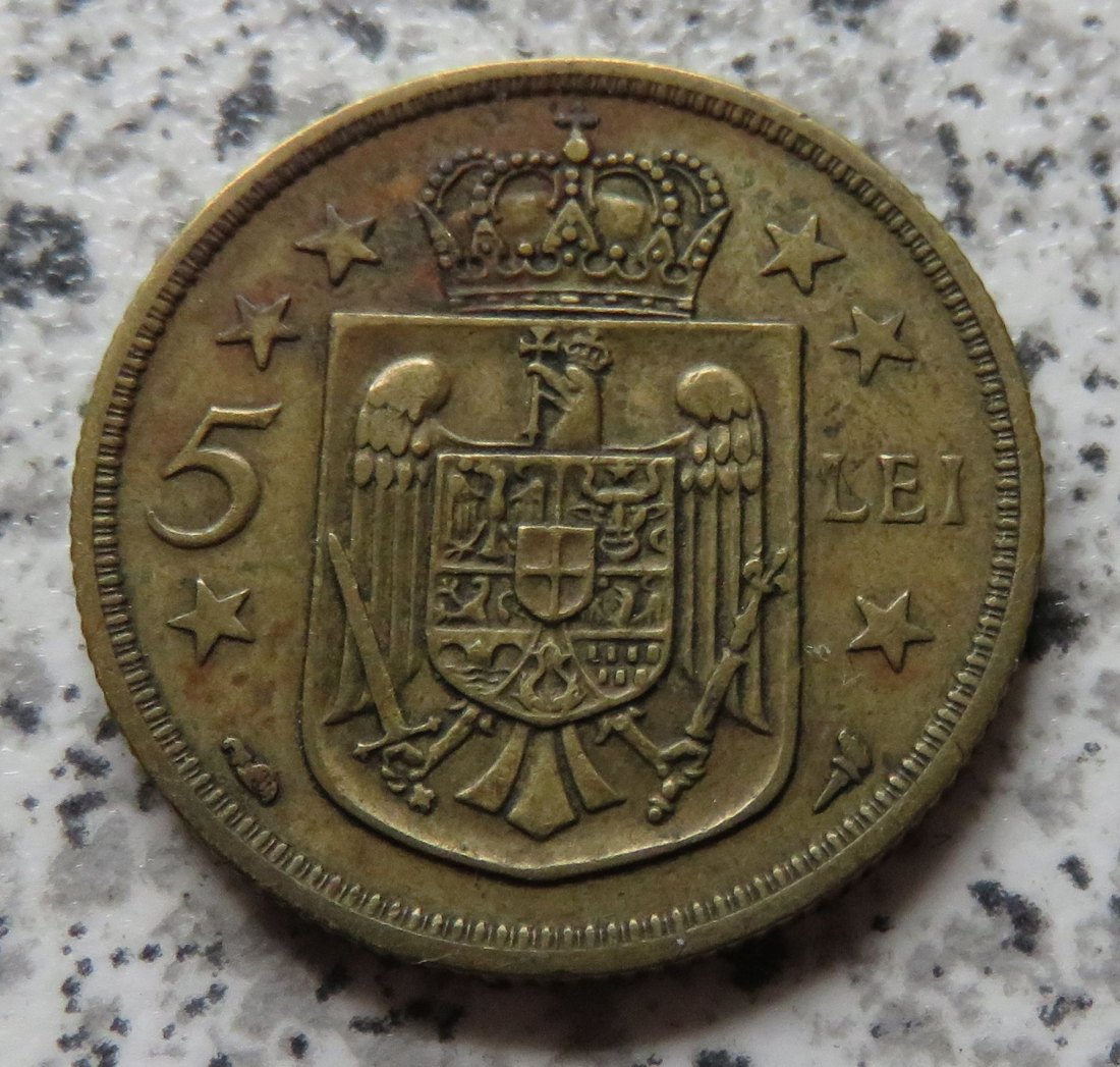  Rumänien 5 Lei 1930, Paris   