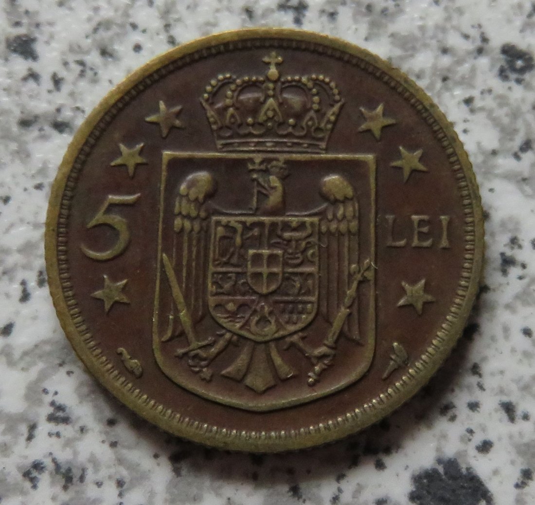  Rumänien 5 Lei 1930, Paris   