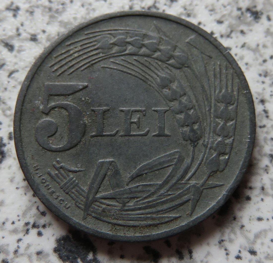  Rumänien 5 Lei 1942   