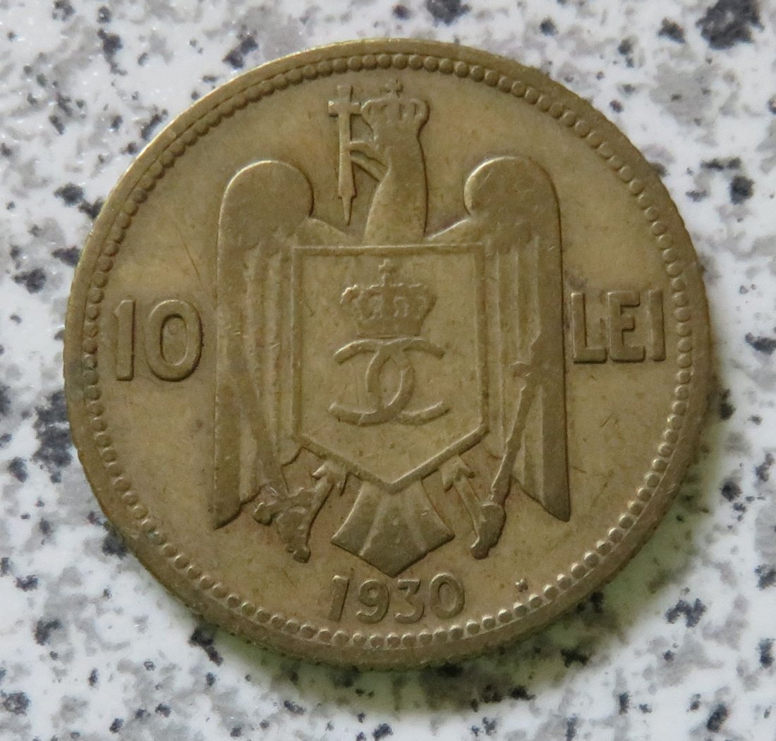  Rumänien 10 Lei 1930 H (Heaton)   