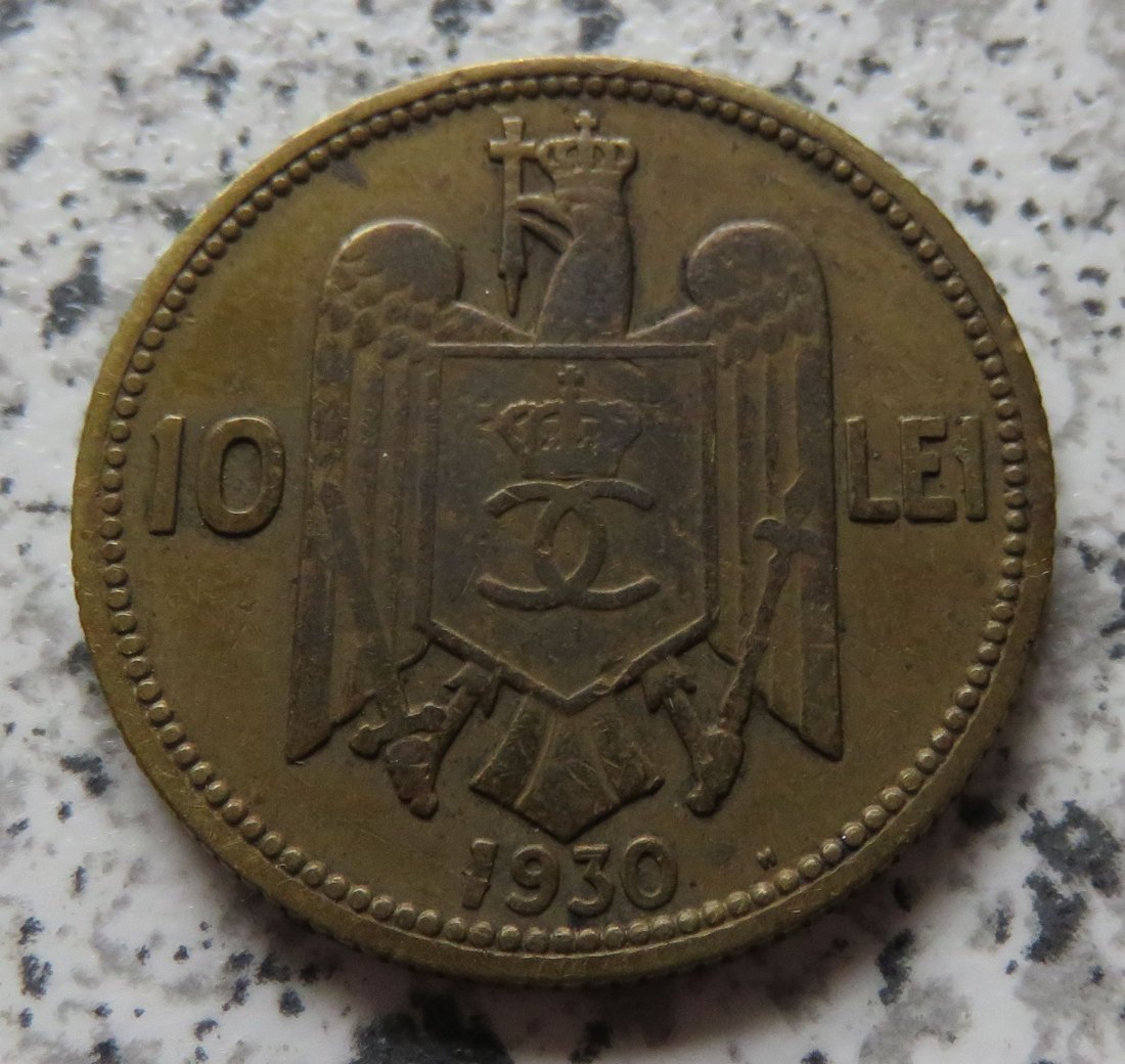  Rumänien 10 Lei 1930 H (Heaton)   