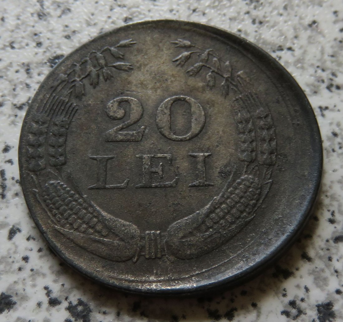  Rumänien 20 Lei 1943, Verprägung   