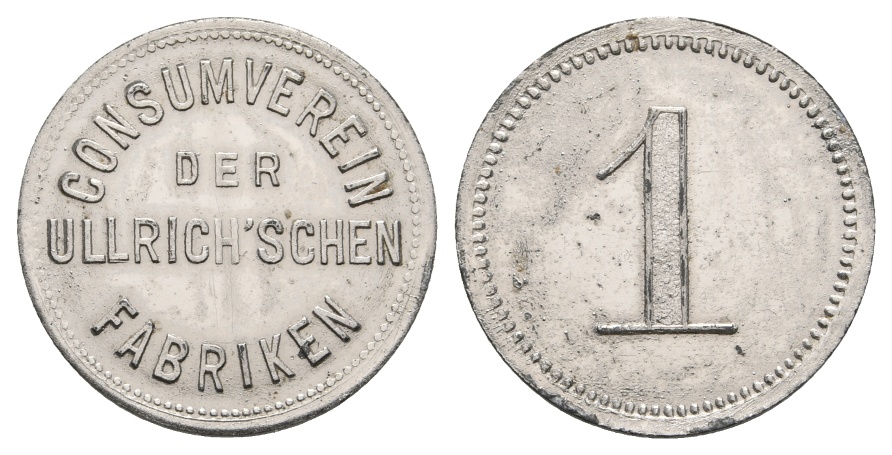 Bayern; Annweiler, Consumverein der Ullrich'schen Fabrik, 1 Pf.; Menzel 603.13   