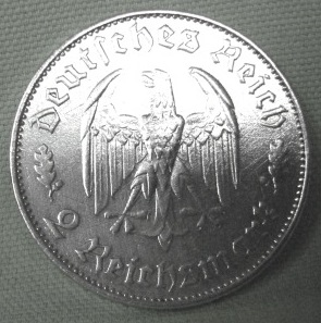  3. Reich, 2 RM 1934 F Schiller   