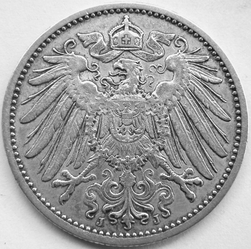  Kaiserreich, 1 Mark 1909 J   