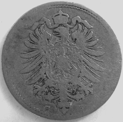  Kaiserreich, 10 Pfennig 1873 H   