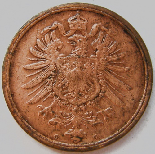  Kaiserreich, 2 Pfennig 1873 G   
