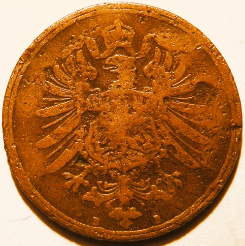  Kaiserreich, 2 Pfennig 1877 B   