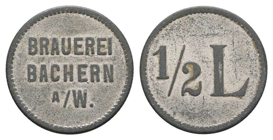  Bayern; Bachern A/W. Brauerei, 1/2 L; Menzel - (1162.1)   