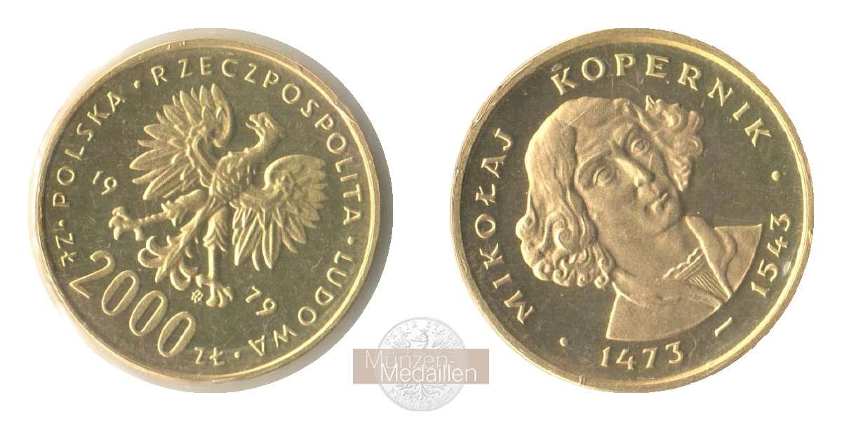Polen MM-Frankfurt Feingold: 7,20g 2000 Zloty 1979 