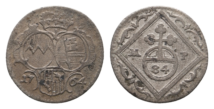  Altdeutschland, Kleinmünze 1764   