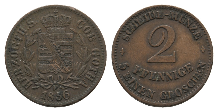  Altdeutschland; Kleinmünze 1856   