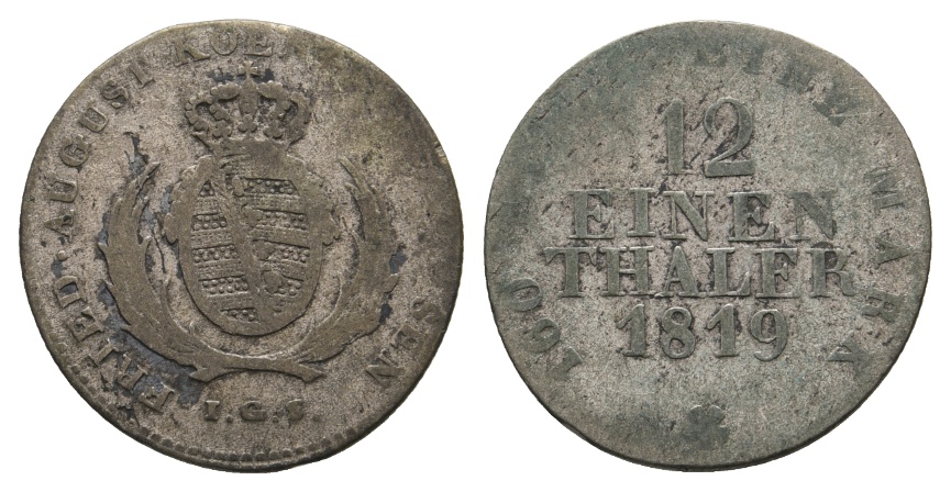  Altdeutschland; Kleinmünze 1819   