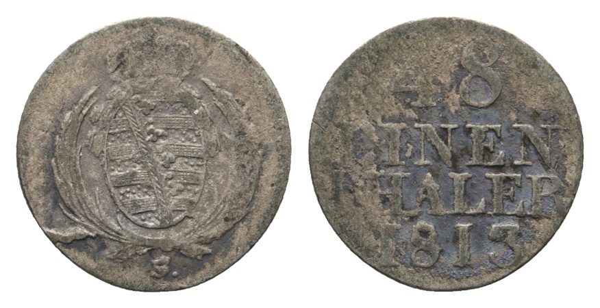  Altdeutschland; Kleinmünze 1813   