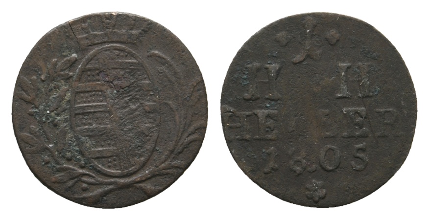  Altdeutschland; Kleinmünze 1805   