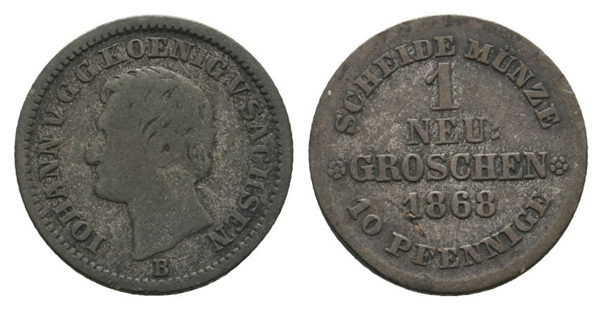  Altdeutschland; Kleinmünze 1868   