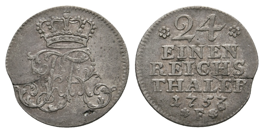  Altdeutschland; Kleinmünze 1753   