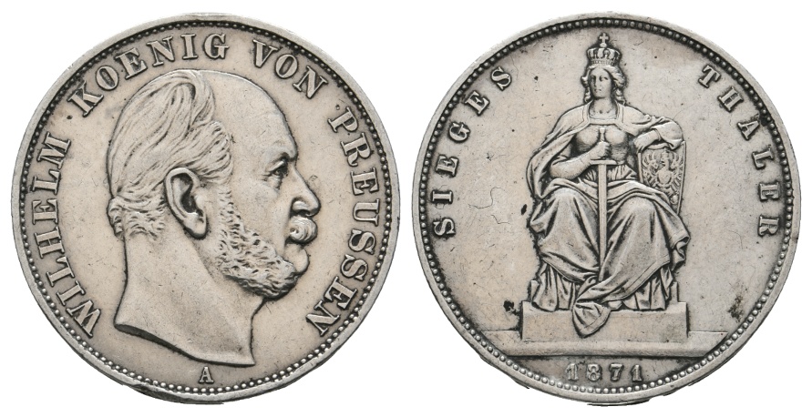  Altdeutschland; Preußen; Kleinmünze 1871   