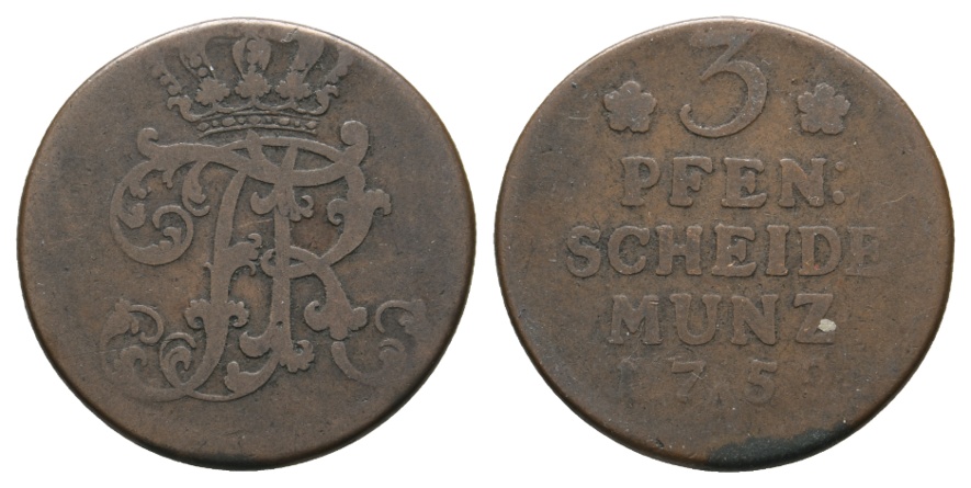  Altdeutschland; Kleinmünze 1759   