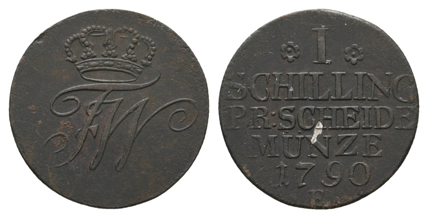  Altdeutschland; Kleinmünze 1790   