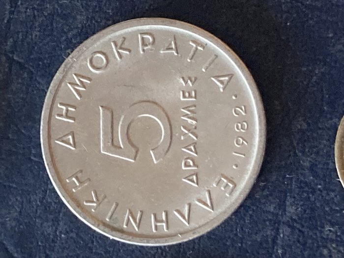 Münze Münzen Umlaufmünze Griechenland 5 Drachmen 1982