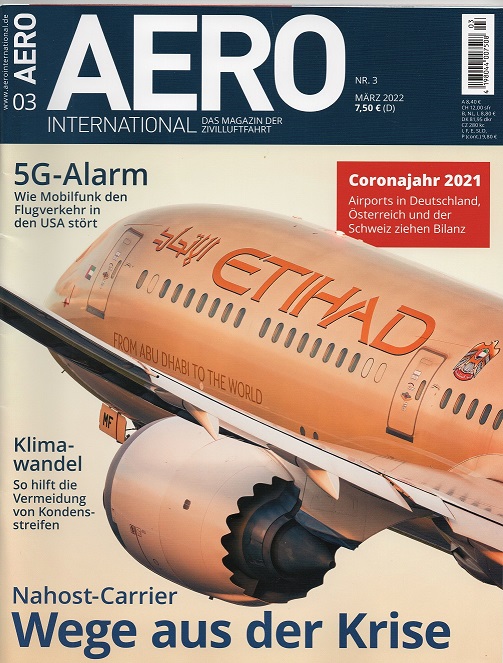  AERO International 03- 2022 Das Magazin der Zivilluftfahrt/ Neupreis: 7,50 EUR/ Wie NEU   