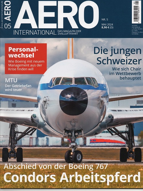  AERO International 05- 2024 Das Magazin der Zivilluftfahrt/ Neupreis: 8,90 EUR/ Wie NEU   