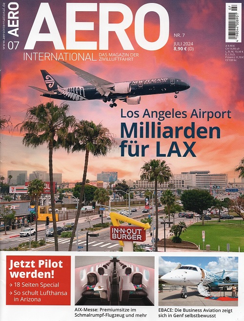  AERO International 07- 2024 Das Magazin der Zivilluftfahrt/ Neupreis: 8,90 EUR/ Wie NEU   