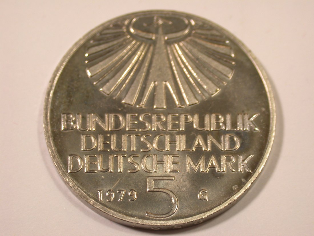  K02 BRD 5 Mark Otto Hahn 1979 in f.st/St EA   Originalbilder   